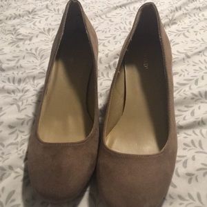 Platforms Shoes Tan suede New